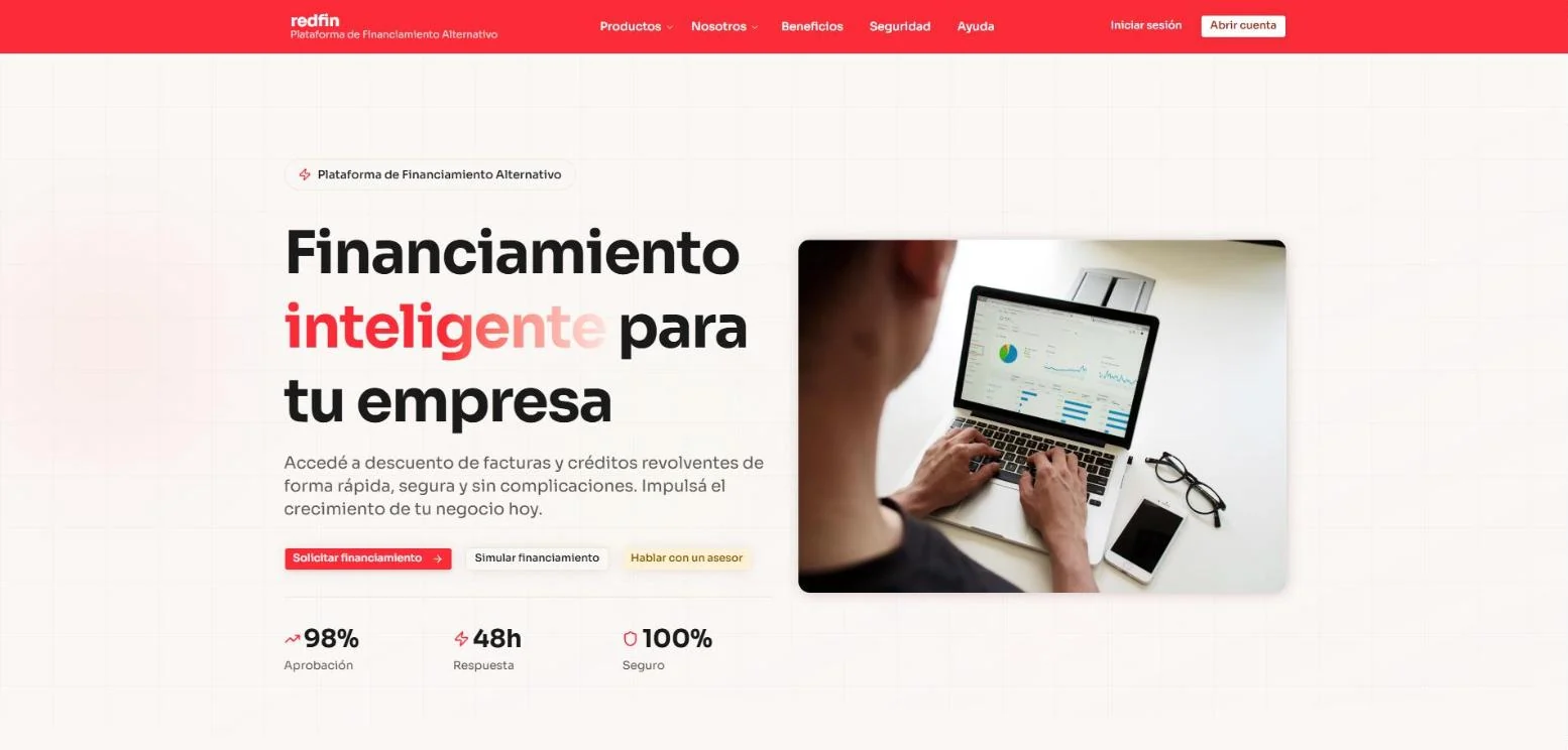 Portada de Redfin: Financiamiento inteligente para tu empresa